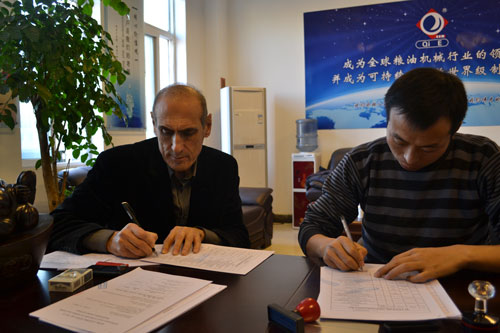 黎巴嫩客戶250噸葵花籽預榨浸出生產線